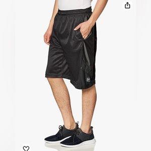 Southpole Men's Athletic Gym Mesh Shorts with Pockets, Lightweight, Quick Dry